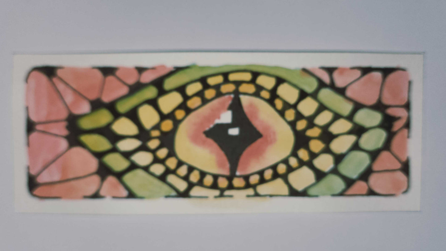 Colorful mosaic design on a white background